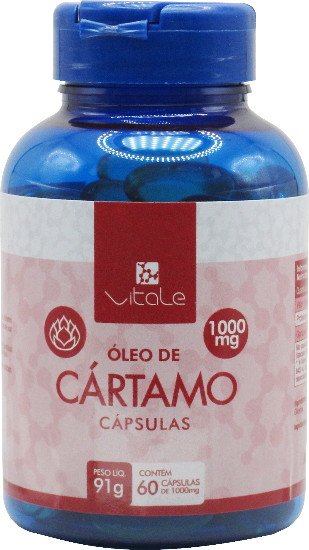 Óleo de Cartamos 60 cápsulas de 1000mg Vi...