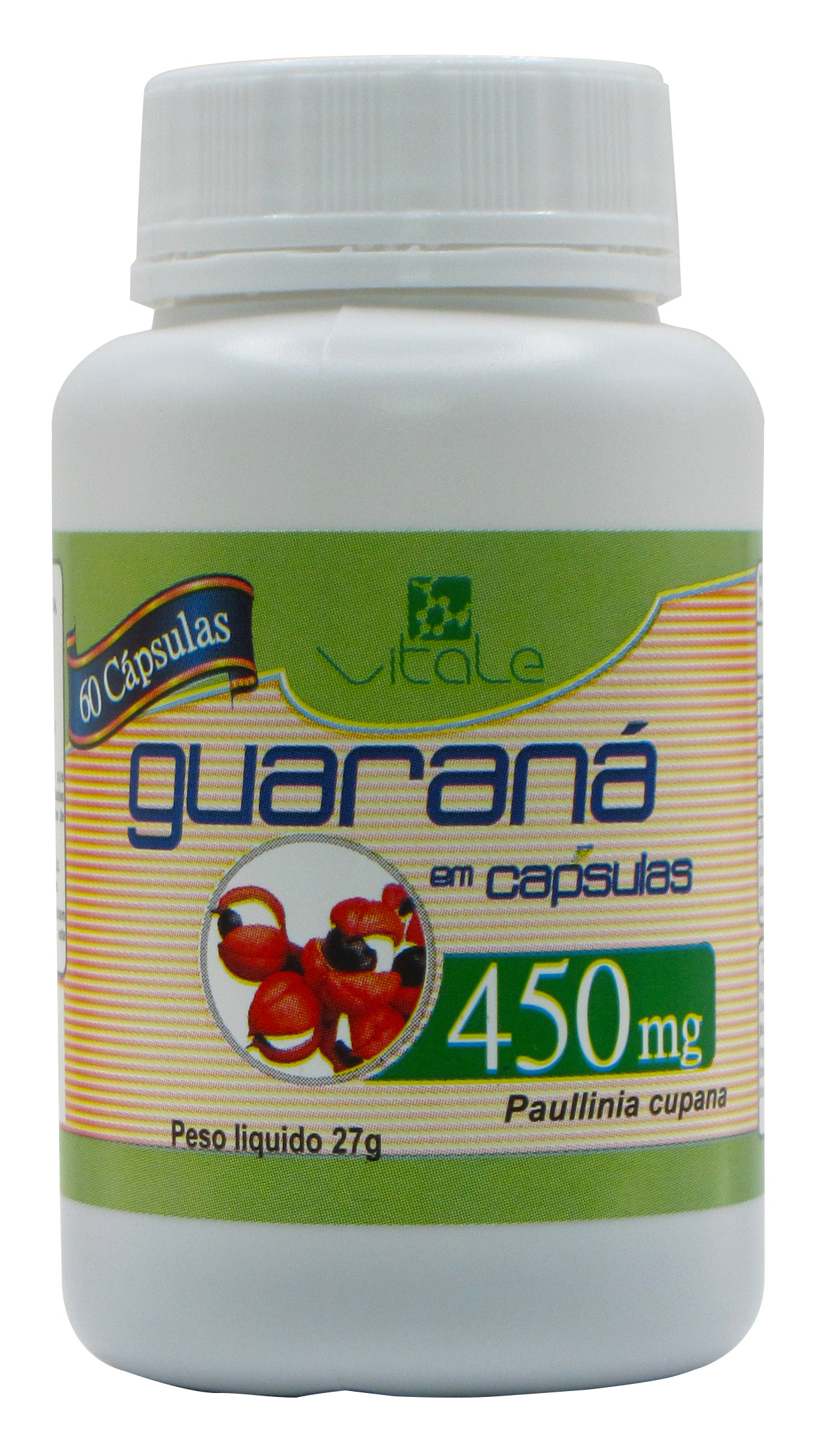 Guaraná em Cápsulas - 60 Cápsulas de 450mg