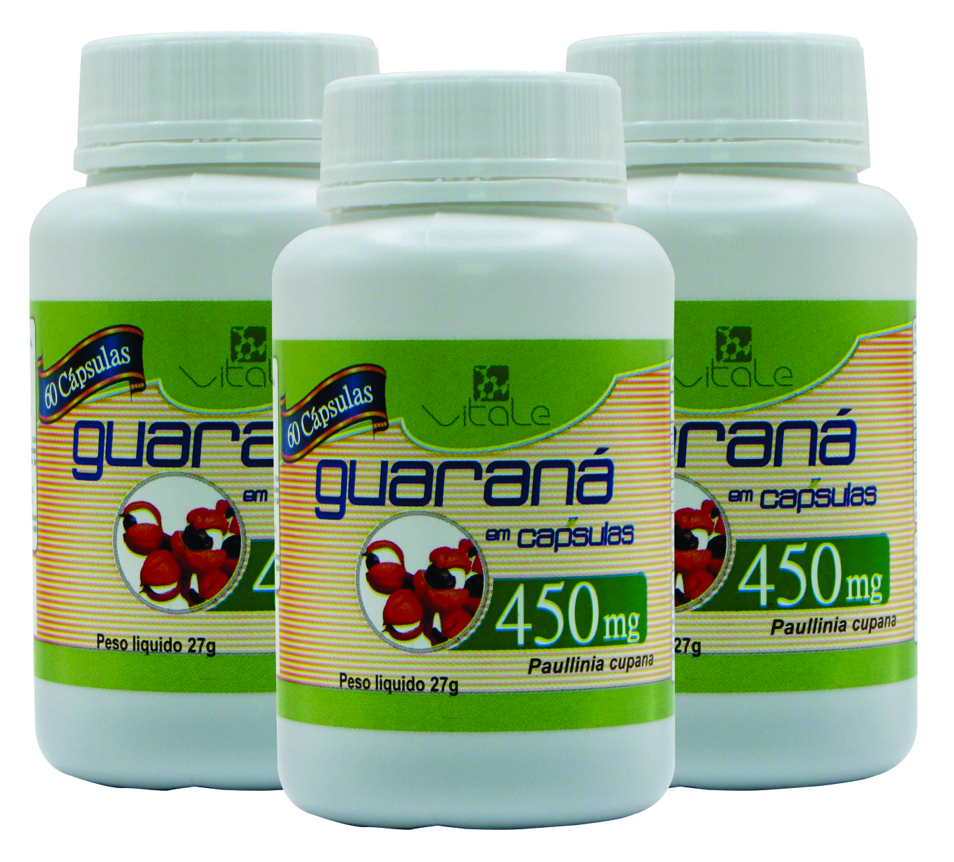 KIT 3 X Guaraná em Cápsulas - 60 Cápsula ...
